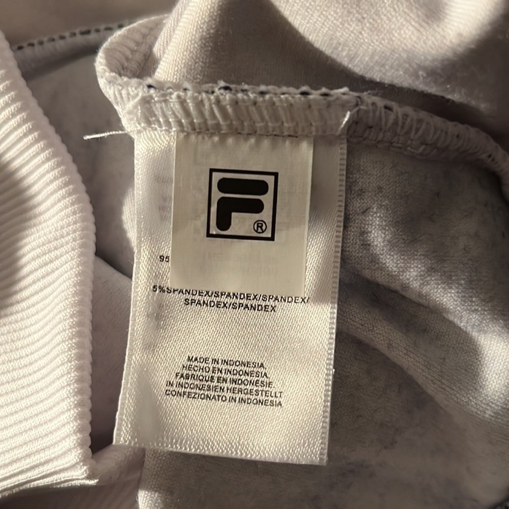 FILA Valencia Black Velour Striped Crew Sweatshirt Size XXL - Picture 5 of 6